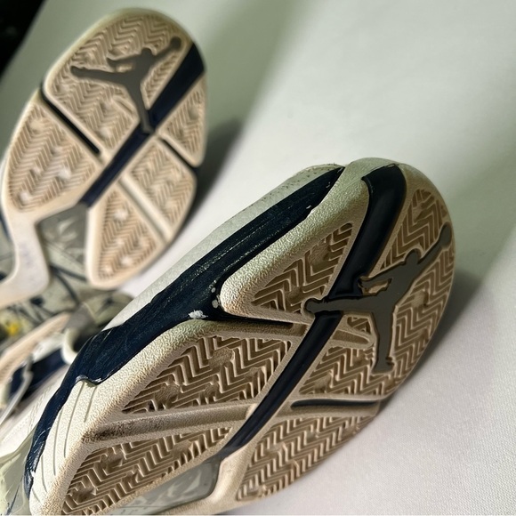 Air Jordan 8.0 RETRO Nike Shoes Sneakers Mens Size 13 White Blue 467807-106 - Picture 3 of 9